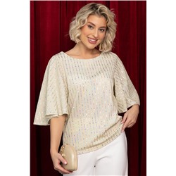 Блуза праздничная Ты ослепляешь! (золото) Б14700-7М