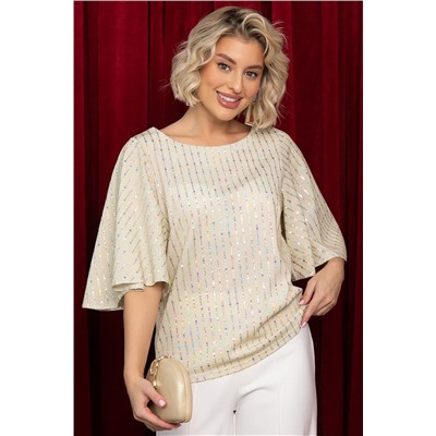 Блуза праздничная Ты ослепляешь! (золото) Б14700-7М