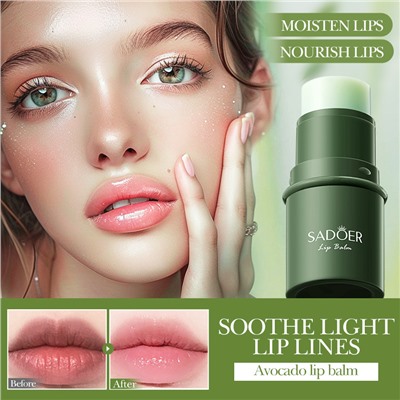 Бальзам для губ с экстрактом авокадо SADOER the organic avocado moisturizing lip balm, 4 гр