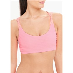 Shirred Multi Strap Crop Bikini Top