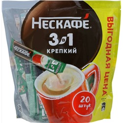 Nescafe. 3 в 1. Strong карт.пачка, 20 пак.