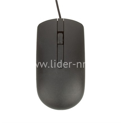 Мышь проводная PERFEO NO NAME-3 USB (черная)  тех упаковка