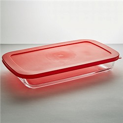 Форма д/запекания из термостекла РК-0048/2 Забава 2,5л с крышкой 352х213х52 (6)