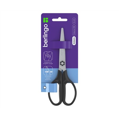Ножницы Berlingo "Easycut 100" 16см, европодвес