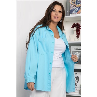 Рубашка Будь в тренде (голубая) Б13788-4М