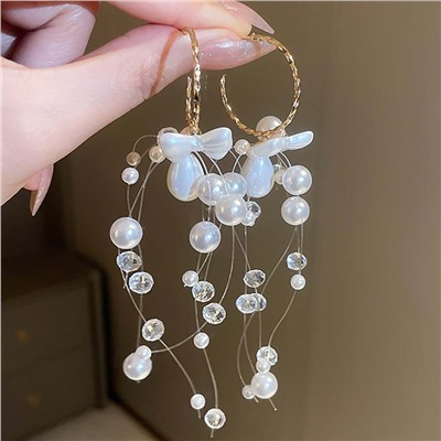 Серьги длинные на крючках арт. 13 1226 (id 266342)