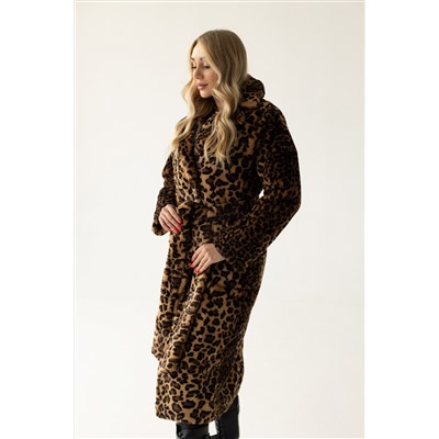 Шубка утеплённая 24558 (леопардовый)