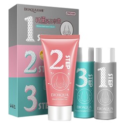 Набор Bioaqua для удаления прыщей и черных точек (35ml+60g+35ml)
