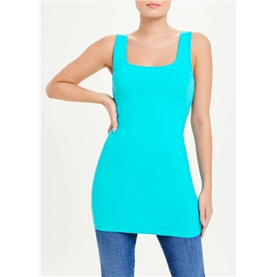 Basic Longline Square Neck Vest
