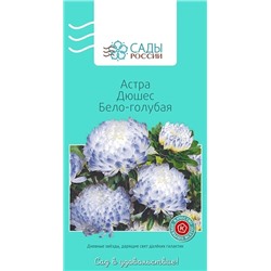 Астра Дюшес Бело-голубая, арт.: 2688