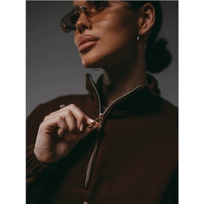 Свитшот Брамея коричневый Лт