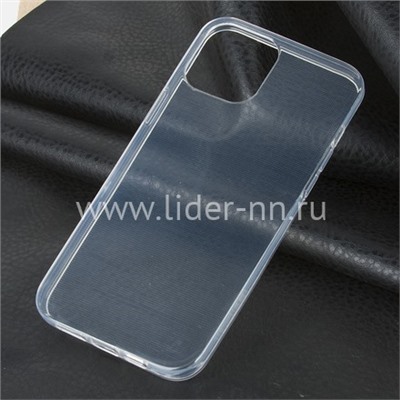 Задняя панель для  iPhone 12/12 Pro 6.1"  Силикон  прозрачная (пакет)