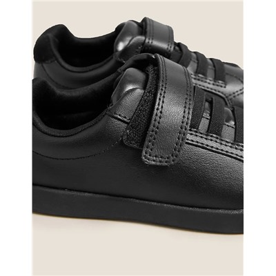 Kids' Leather Riptape School Shoes (8 Small-1 Large)