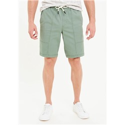 Cotton Stretch Drawstring Shorts