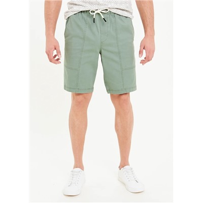 Cotton Stretch Drawstring Shorts
