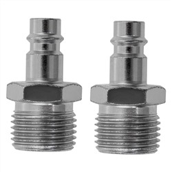 Ниппель универсальный быстросъемный ("папа") внешняя резьба 1/2, 2 шт, Stels