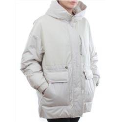M24-211 LT. BEIGE Куртка демисезонная женская (100 гр. синтепон)