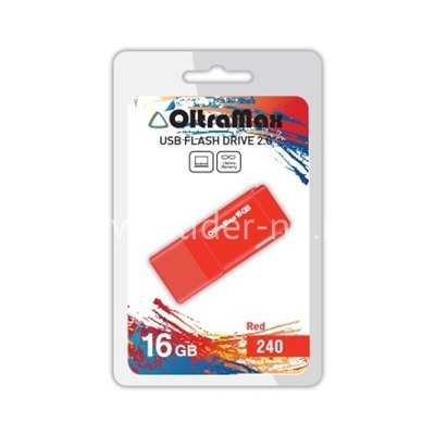 USB Flash 16GB Oltramax (240) красный