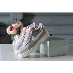 Фиалковые A Nike Air Force из натуральной кожи