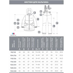 Комплект утеплённый для девочки NIKASTYLE 7м1425 Ягода черный