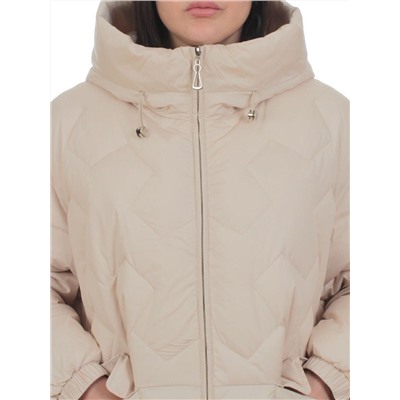 2309 BEIGE Куртка зимняя женская (200 гр. холлофайбер)