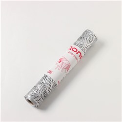 Дорожка на стол Доляна «Листопад», 30×150 см, серебряная