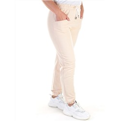 QB-84 BEIGE Брюки спортивные женские (95% хлопок, 5% стрейч) P&S