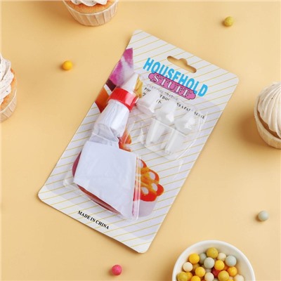 Набор кондитерский, 7 предметов: мешок, 6 насадок, 22×12×3 см