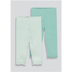 Girls 2 Pack Leggings (9mths-6yrs)