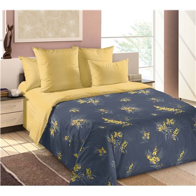 Ткань перкаль Премьер / Ветки мимозы 1 (основа)