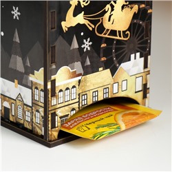 Чайный домик новогодний «Чёрное золото», 20×10.5×9.5 см