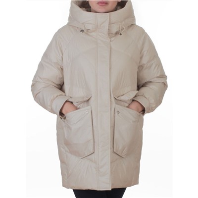 EB2819 LIGHT BEIGE Куртка зимняя женская (200 гр. холлофайбер)