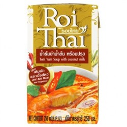 Готовая основа для тайского супа Том Ям на кокосовом молоке Roi Thai 250 мл