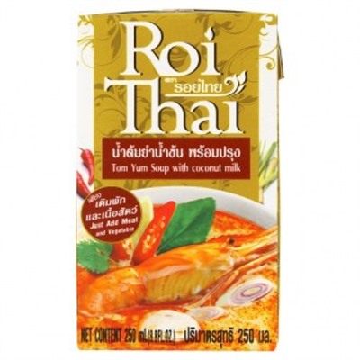 Готовая основа для тайского супа Том Ям на кокосовом молоке Roi Thai 250 мл