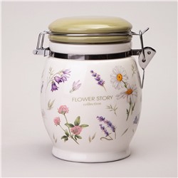 БАНКА AGNESS "FLOWER STORY" 11,5*15 СМ 750 МЛ (КОР=24ШТ.)