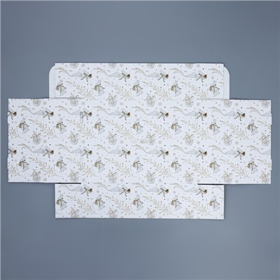 Коробка подарочная новогодняя складная «С Новым годом», 30.5×22×9.5 см