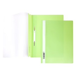 Скоросшиватель А4 пластик Hatber 140/180мкм Салатовый AS4_00119/10/Россия