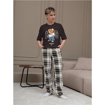 Детский костюм для мальчика Мишель-3 КМ-217 / коричневый