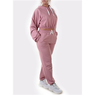 Y303 PALE PINK Спортивный костюм женский (100% хлопок)