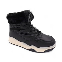 Кроссовки на меху 1108-1 черные