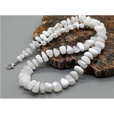 Бусы из Кахолонга галтовка на увеличение 5-15мм, 50см