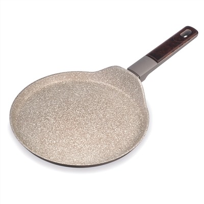 СКОВОРОДА БЛИННАЯ С АНТИПРИГАРНЫМ ПОКРЫТИЕМ PFLUON MARBLE, 24*4,3 СМ