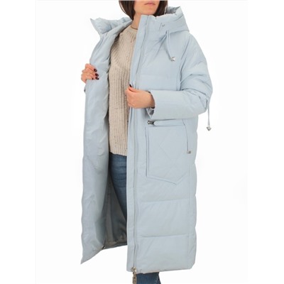 H303 BLUE Пальто зимнее женское (200 гр. холлофайбер)