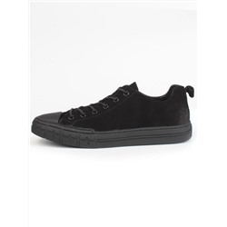 03-N72699-1 BLACK Полуботинки спортивные мужские (натуральная замша)