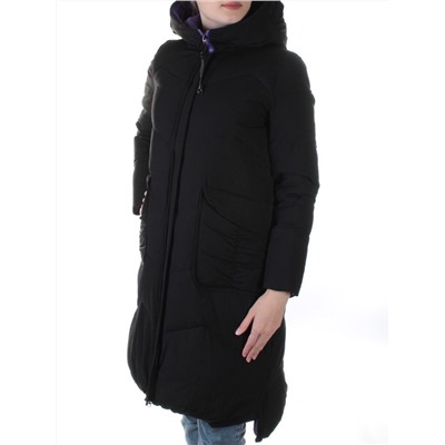 011 BLACK Пальто женское зимнее First Love