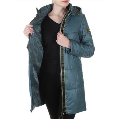 B19108 GRAY/GREEN Пальто демисезонное женское Aikesdfrs