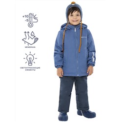 Комплект утепленный для мальчика NIKASTYLE 7м1724 джинс графит