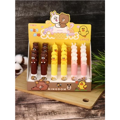 Маркер текстовыделитель "Animal kingdom", mix, шоу-бокс 24 шт.