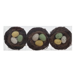 GAEM Набор из 3-х изделий декоративных "Гнездо пасхальное" (10*5), L31 W11 H5 см