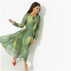 Платье нарядное, Летящие мгновения (green)